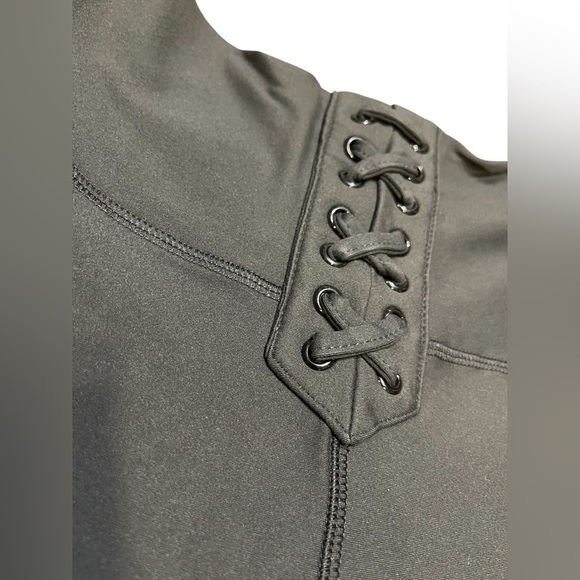 Weworewhat x Revolve Solid Lace-Up Biker Short Athletic Wear Black Size XS NWT - Picture 8 of 16